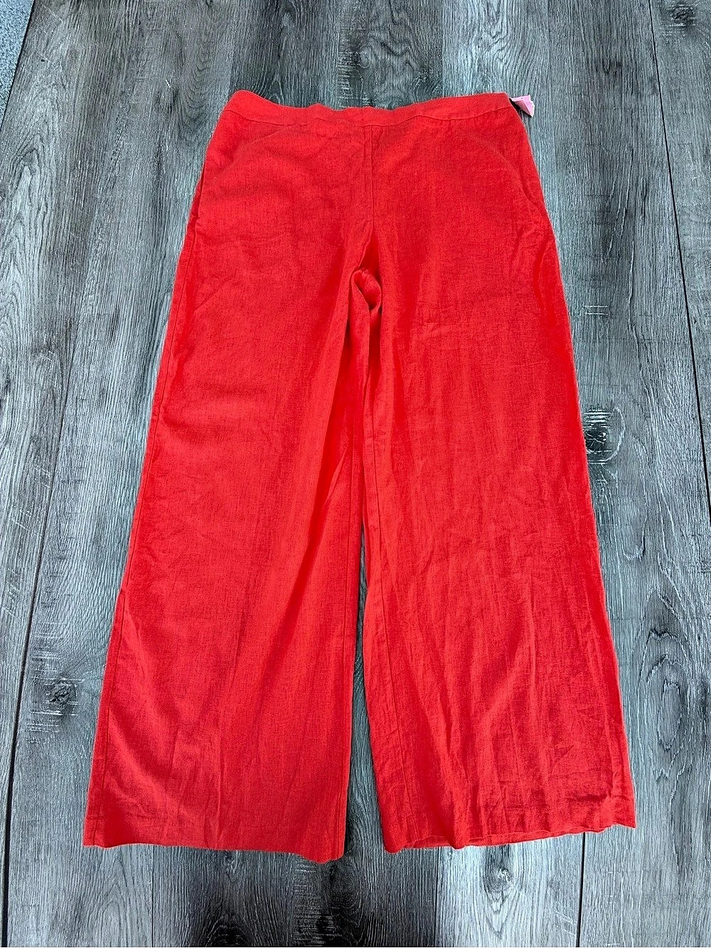 Cupcakes and cashmere Wide Leg Cashmere Pants in Orange XL New